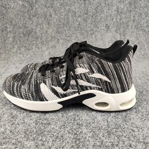 Mishansha Shoes Mens Size 9.5 Black Knit Mesh Running Walking Sneakers